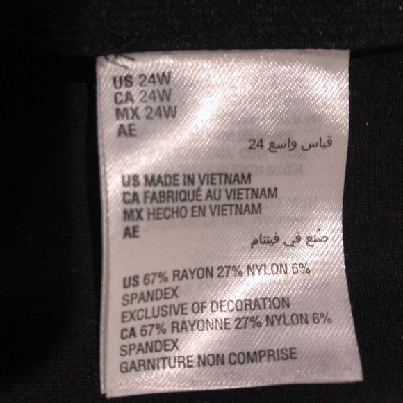 (NWT) Alfani Women's Black Flocked Grid-Print Skinny Pants Plus Size 24W - Picture 10 of 12